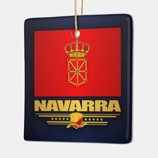Vlag van Navarra (Navarra) Keramisch Ornament (Links)