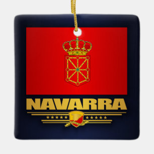 Vlag van Navarra (Navarra) Keramisch Ornament