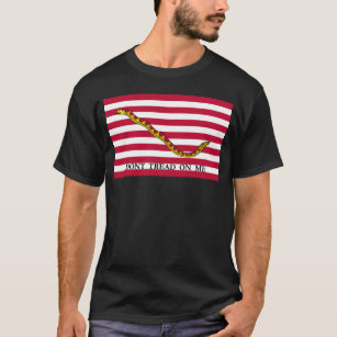 Vlag van Navy Jack - Leer me niet aan T-shirt