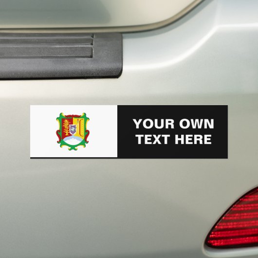 Vlag van Nayarit Bumpersticker (Op auto)