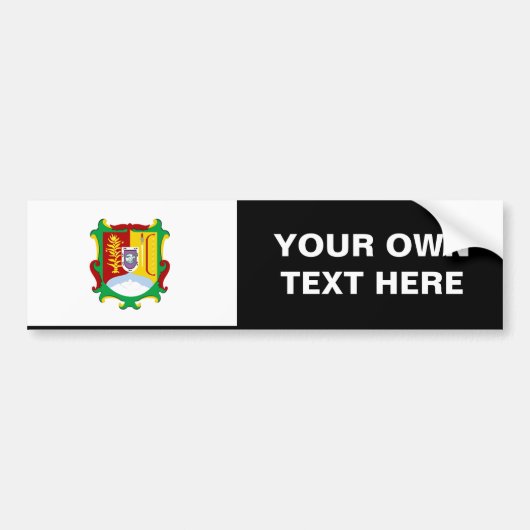 Vlag van Nayarit Bumpersticker (Voorkant)