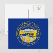 Vlag van Nebraska Briefkaart (Voorkant / Achterkant)