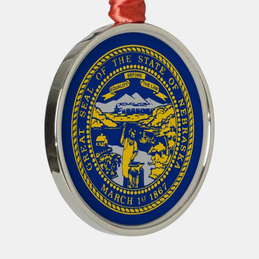 Vlag van Nebraska Ceramic Ornament (Rechts)