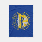 Vlag van Nebraska Fleece Deken (Voorkant)
