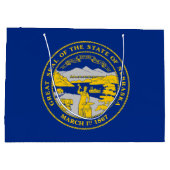 Vlag van Nebraska Groot Cadeauzakje (Achterkant)