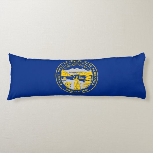 Vlag van Nebraska Lichaamskussen (Voorkant)