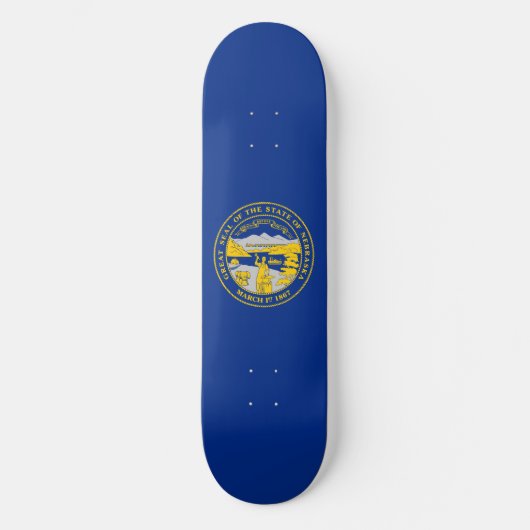 Vlag van Nebraska Persoonlijk Skateboard (Voorkant)