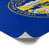 Vlag van Nebraska Poster (Hoek)