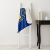 Vlag van Nebraska Sherpa Deken (In situ)