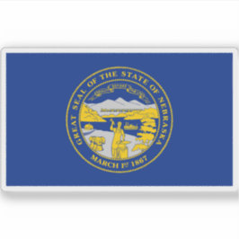 Vlag van Nebraska Sticker