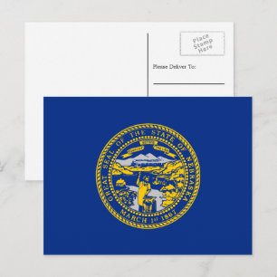 Vlag van Nebraska, vlag van Nebraska Briefkaart