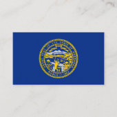 Vlag van Nebraska, vlag van Nebraska Visitekaartje (Voorkant)