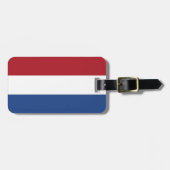 Vlag van Nederland Bagagelabel (Voorkant horizontaal)
