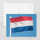 Vlag van Nederland Briefkaart (Voorkant / Achterkant)