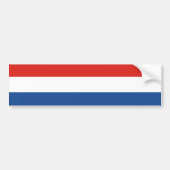 Vlag van Nederland Bumpersticker (Voorkant)