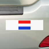 Vlag van Nederland Bumpersticker (Op auto)