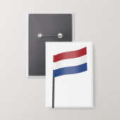 Vlag van Nederland Button (Voorkant / Achterkant)