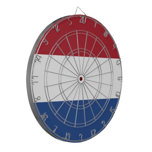 Vlag van Nederland Dartbord (Voorkant Links)