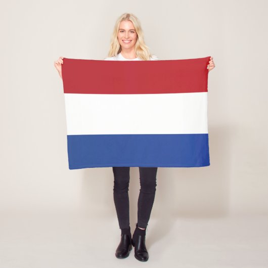 Vlag van Nederland Fleece Deken (In situ)
