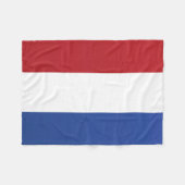 Vlag van Nederland Fleece Deken (Voorkant (Horizontaal))