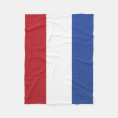 Vlag van Nederland Fleece Deken (Voorkant)