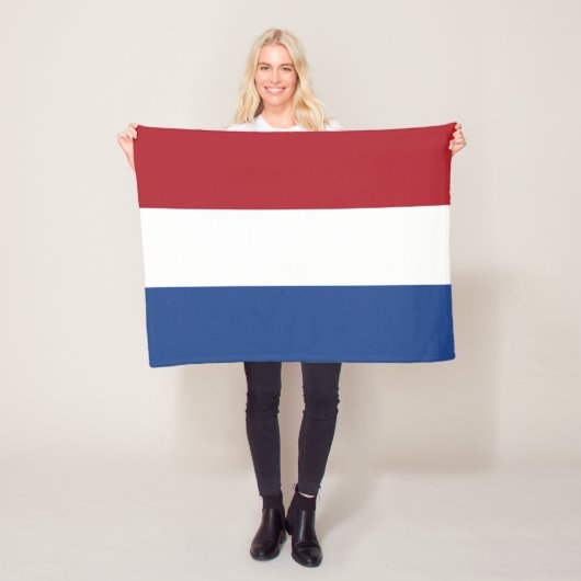 Vlag van Nederland Fleece Deken (In situ)