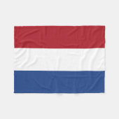 Vlag van Nederland Fleece Deken (Voorkant (Horizontaal))