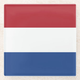Vlag van Nederland Glazen Onderzetter