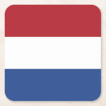 Vlag van Nederland Kartonnen Onderzetters<br><div class="desc">Patriottische vlag van Nederland.</div>