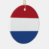 Vlag van Nederland Keramisch Ornament (Rechts)