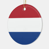 Vlag van Nederland Keramisch Ornament (Links)