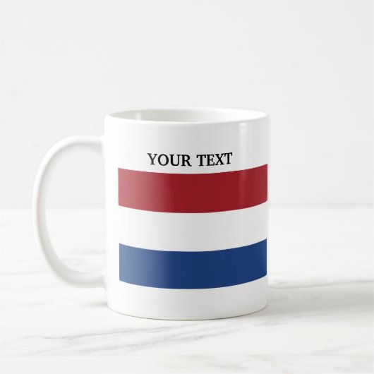 vlag van Nederland Koffiemok (Links)