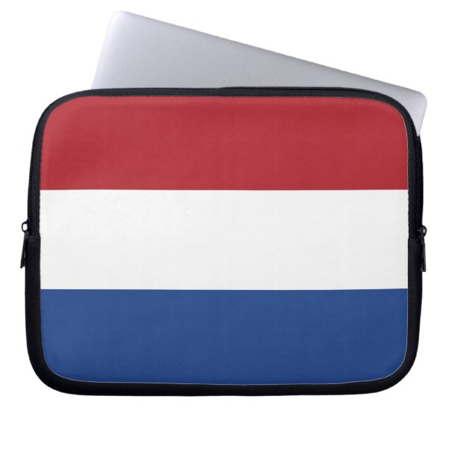 vlag van Nederland Laptop Sleeve (Voorkant)