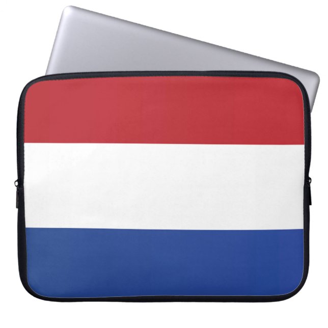 Vlag van Nederland Laptop Sleeve (Voorkant)