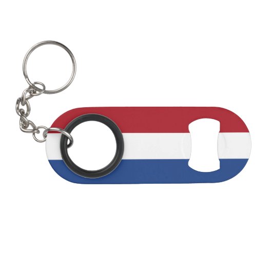Vlag van Nederland Mini Flessenopener (Voorkant (Horizontaal))