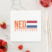 Vlag van Nederland & naam Servet (Insitu)