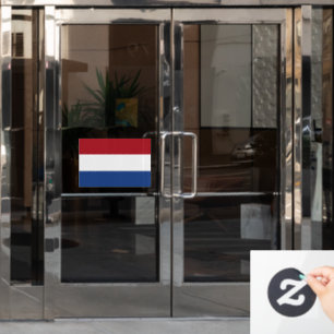 Vlag van Nederland op maat gesneden Raamsticker