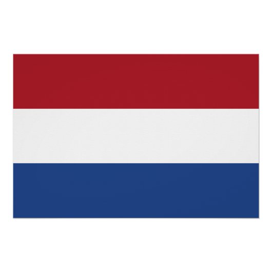 Vlag van Nederland Perfect Poster (Voorkant)
