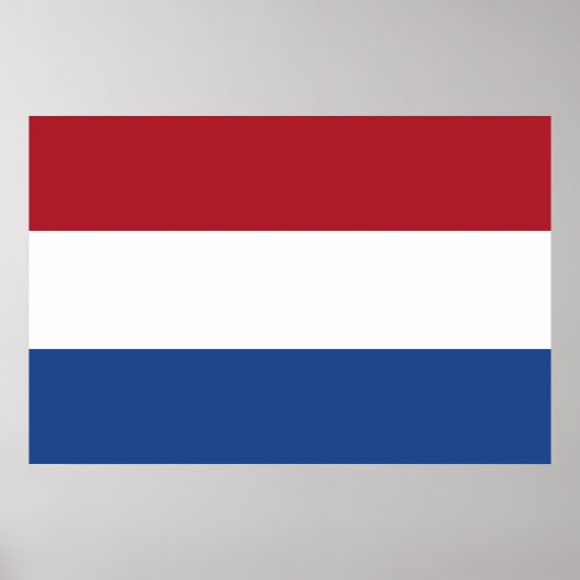 Vlag van Nederland Poster (Voorkant)