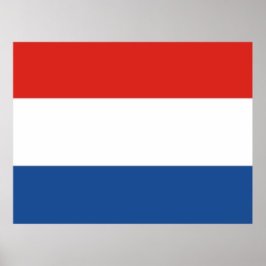 Vlag van Nederland Poster (Voorkant)