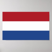 Vlag van Nederland Poster (Voorkant)