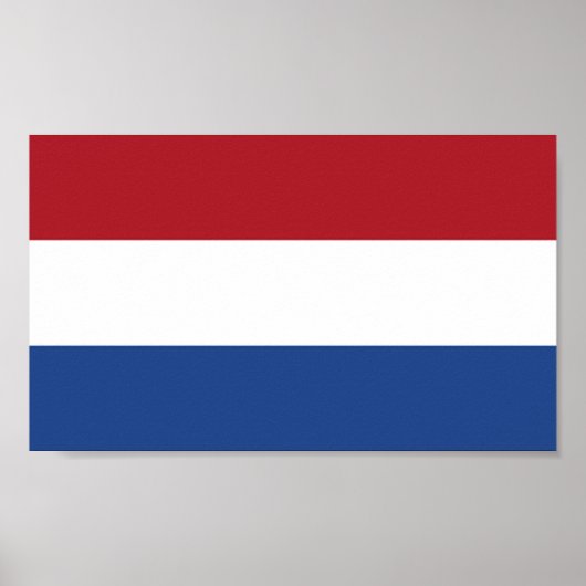 Vlag van Nederland Poster (Voorkant)