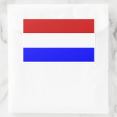 Vlag van Nederland Rechthoekige Sticker (Tas)