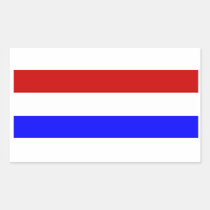 Vlag van Nederland Rechthoekige Sticker