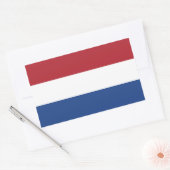 Vlag van Nederland Rechthoekige Sticker (Envelop)