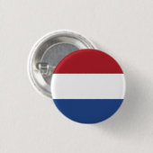 Vlag van Nederland Ronde Button 3,2 Cm (Voorkant /achterkant)