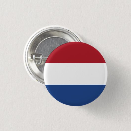Vlag van Nederland Ronde Button 3,2 Cm (Voorkant /achterkant)