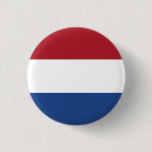 Vlag van Nederland Ronde Button 3,2 Cm (Voorkant)