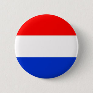 Vlag van Nederland Ronde Button 5,7 Cm