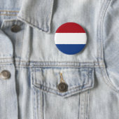 Vlag van Nederland Ronde Button 5,7 Cm (In situ)